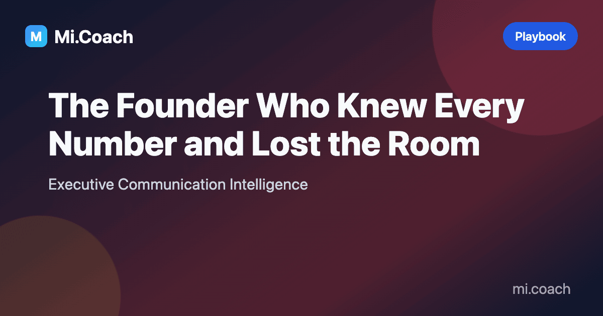 Cover image for related article: The Founder Who Knew Every Number and Lost the Room